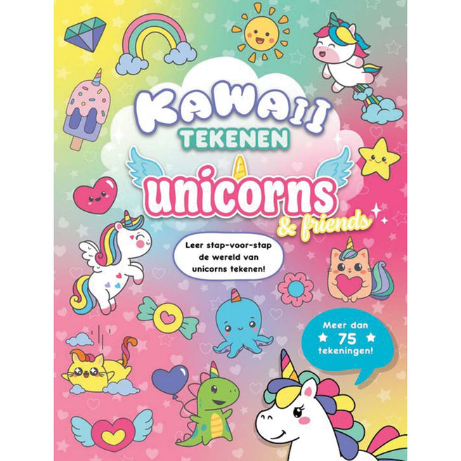 uitgeverij rebo kawaii tekenen unicorns & friends | 1725066 | 1