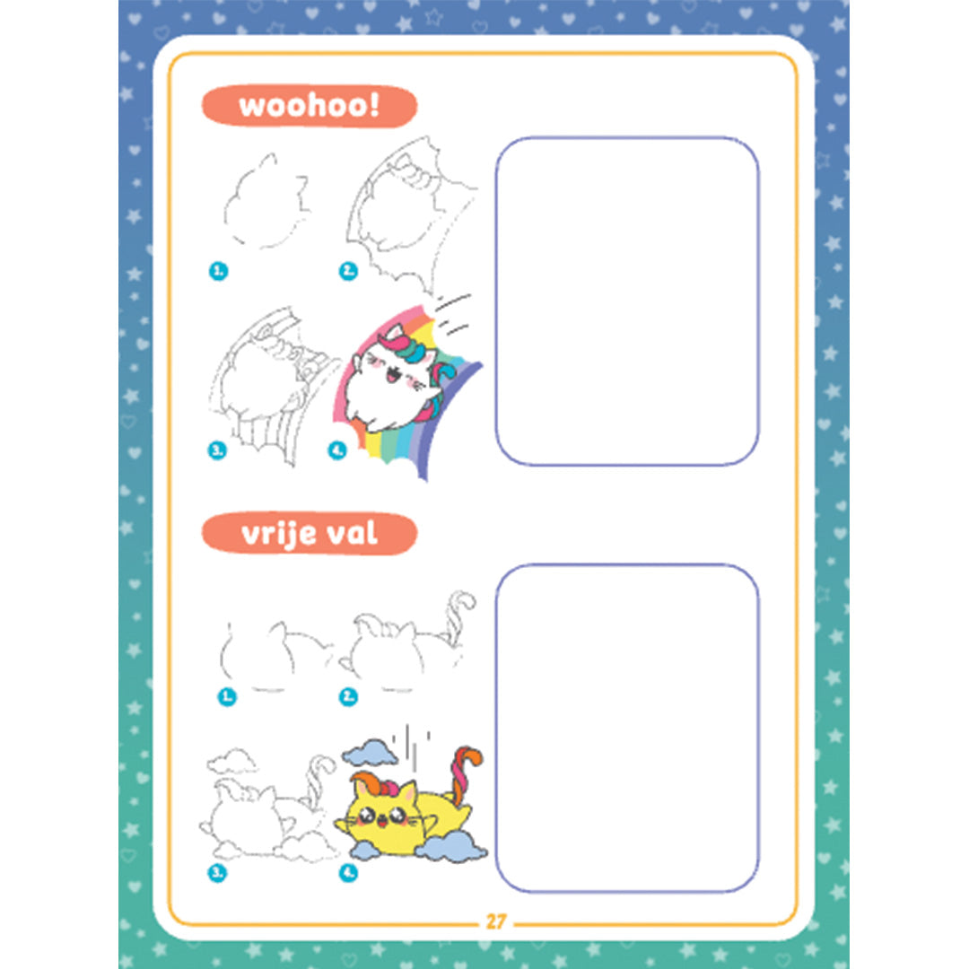 uitgeverij rebo kawaii tekenen unicorns & friends | 1725066 | 4