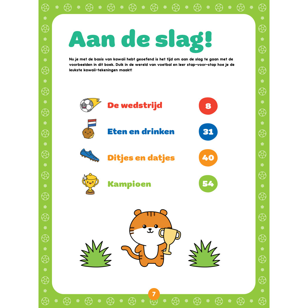 uitgeverij rebo kawaii tekenen voetbal | 1725067 | 3
