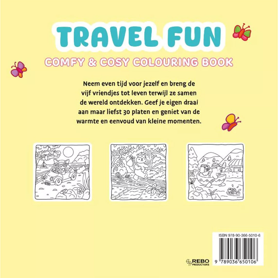uitgeverij rebo kleurboek travel fun | 1725010 | 6