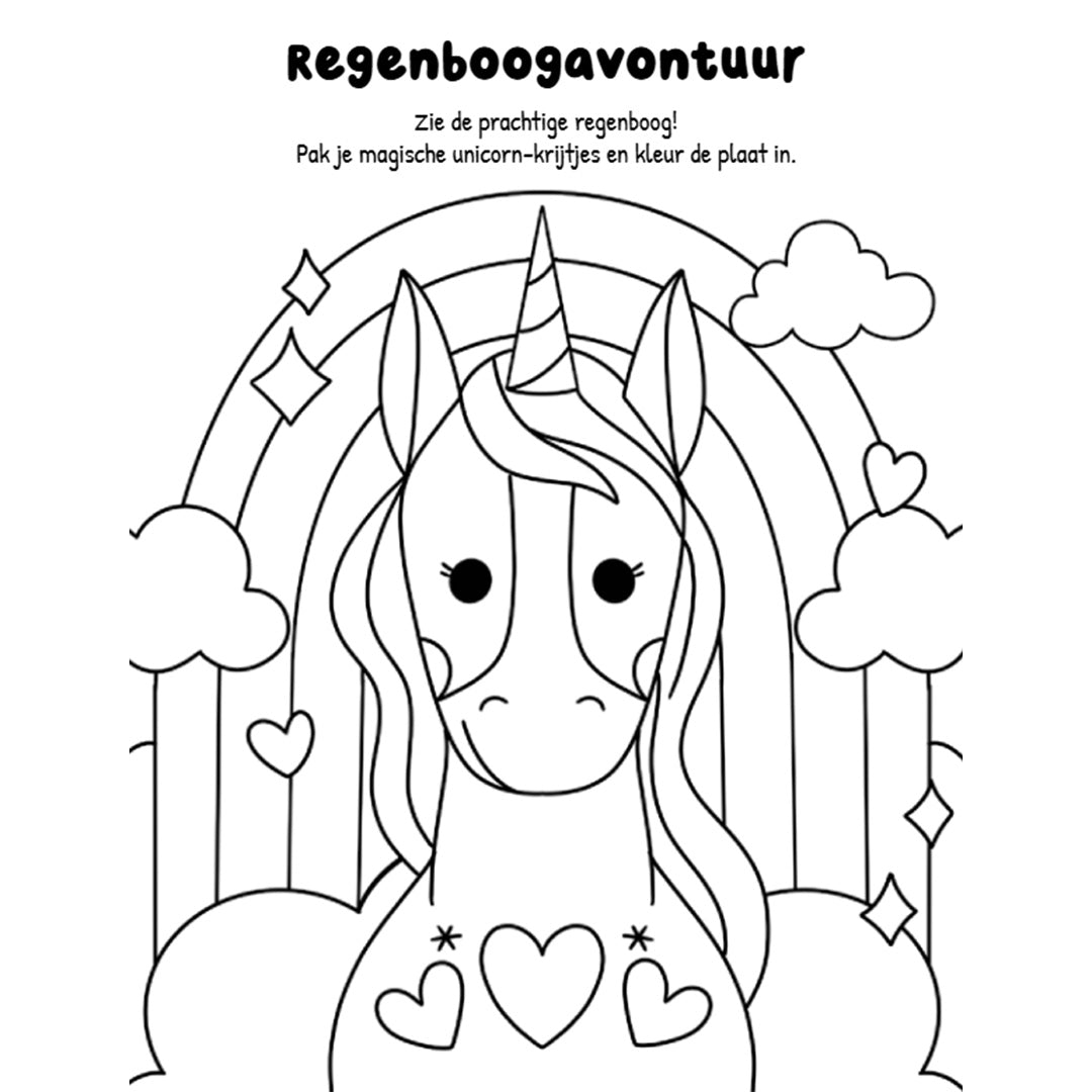 uitgeverij rebo magische unicorns kleuren! kleurmania | REB1724975 | 2