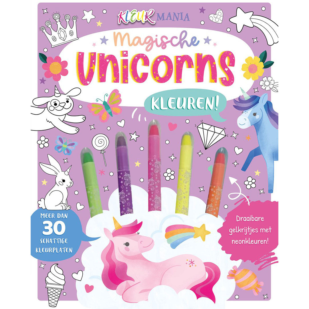 uitgeverij rebo magische unicorns kleuren! kleurmania | REB1724975 | 