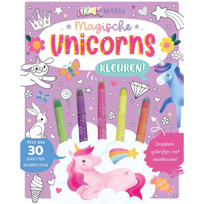 uitgeverij rebo magische unicorns kleuren! kleurmania | REB1724975 | 