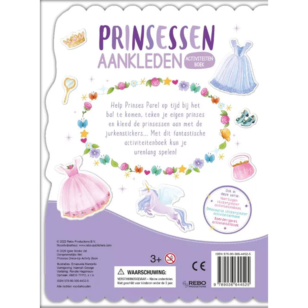 uitgeverij rebo prinsessen aankleden stickerplezier | REB1724452 | 6
