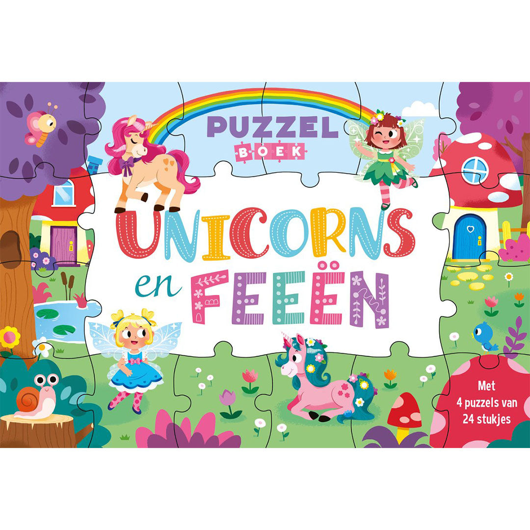 uitgeverij rebo puzzelboek unicorns en feeën | 1725110 | 