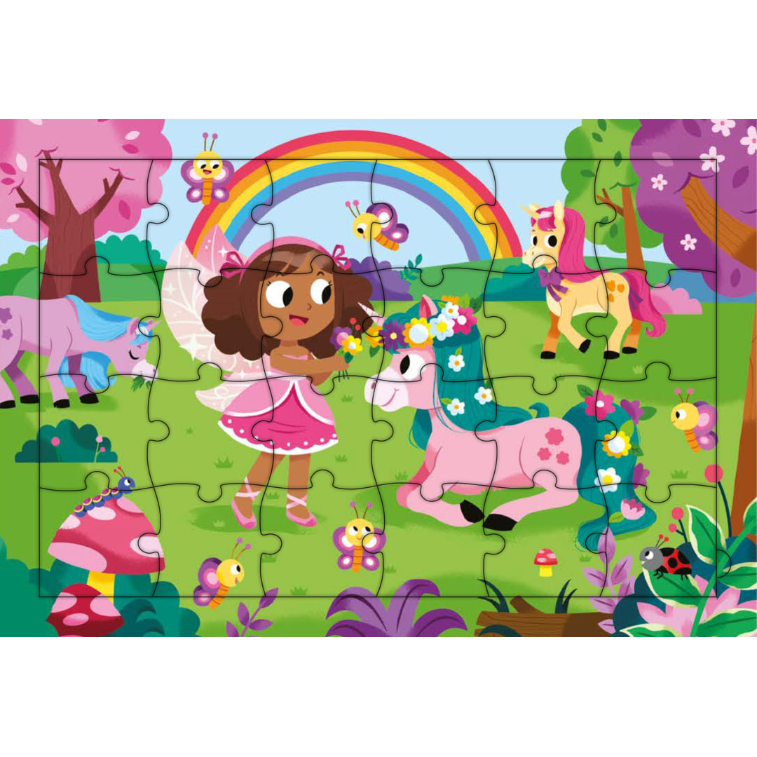 uitgeverij rebo puzzelboek unicorns en feeën | 1725110 | 3