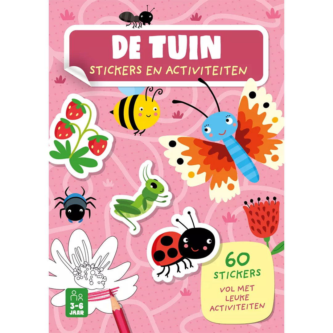 uitgeverij rebo stickerboek de tuin - 60 stickers | 9789036646741 | 