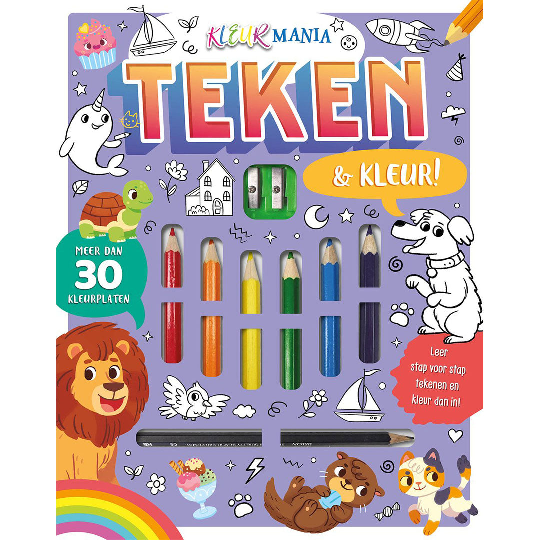 uitgeverij rebo teken & kleur! - kleurmania | 1724946 | 