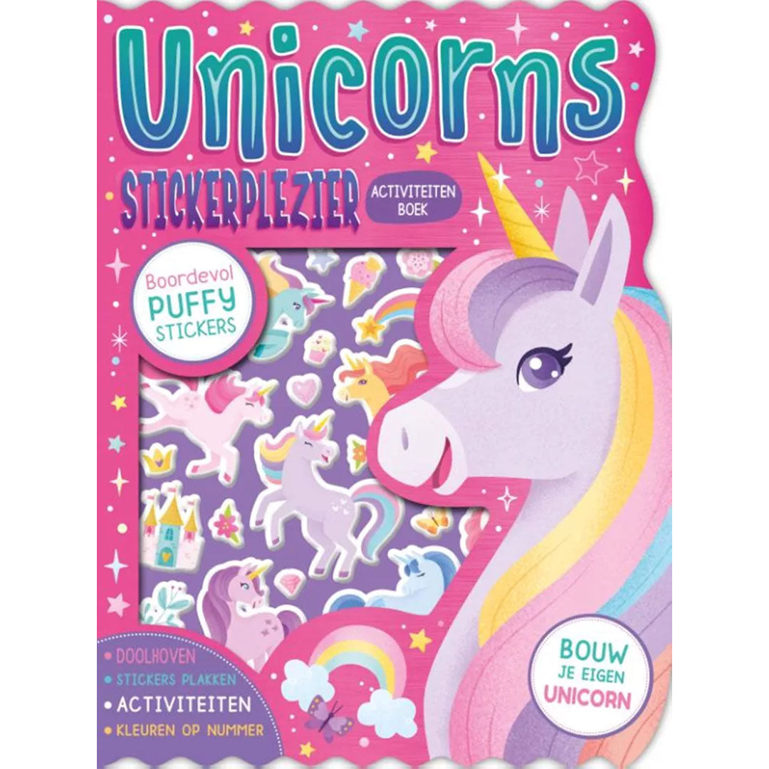 uitgeverij rebo unicorns stickerplezier activiteitenboek | REB1724605 | 