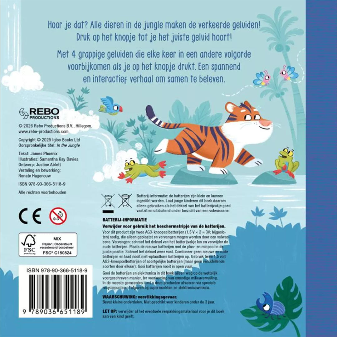 uitgeverij rebo zoek het geluid - in de jungle | 1725118 | 4