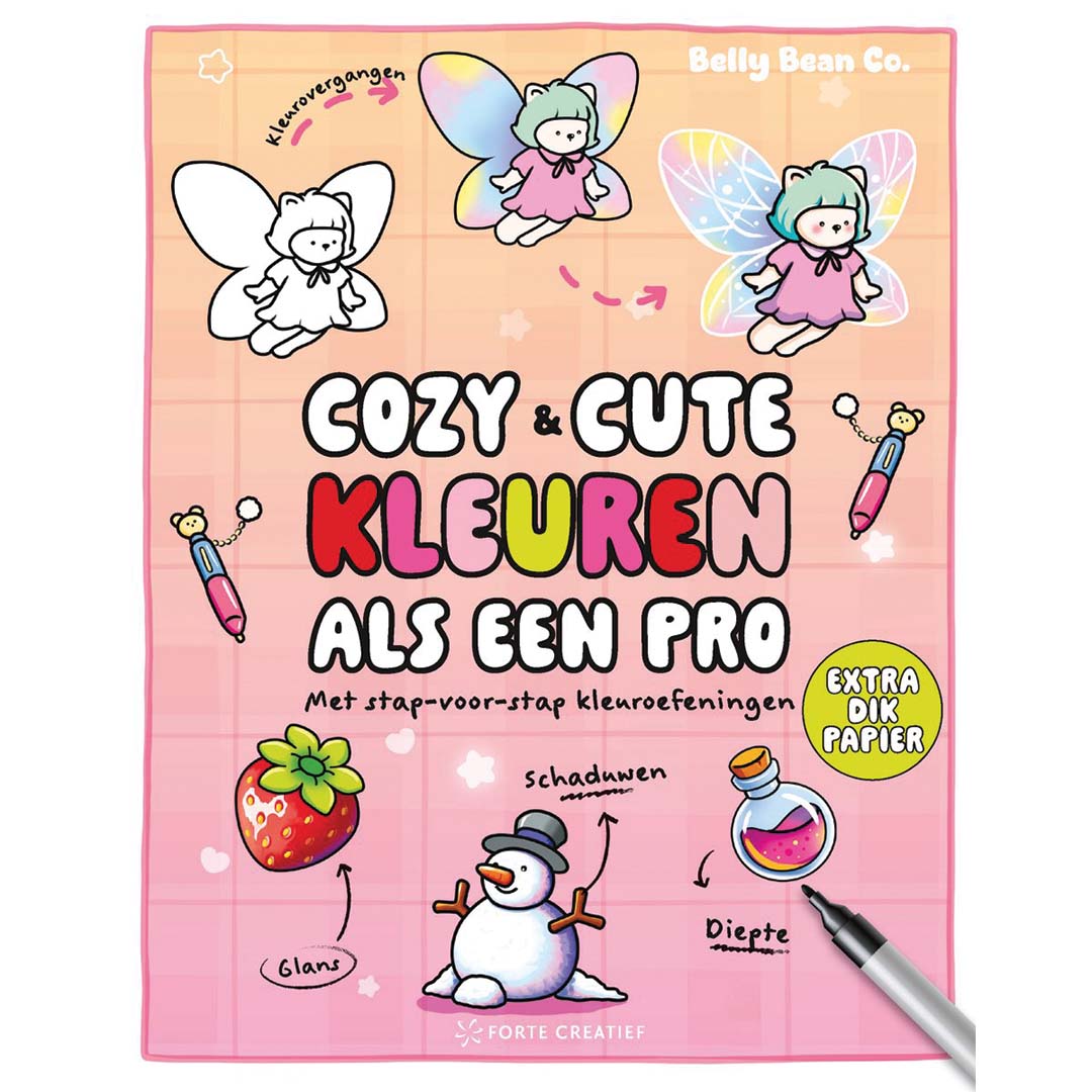 uitgeverij unieboek cozy & cute kleuren als een pro | 1480597 | 1