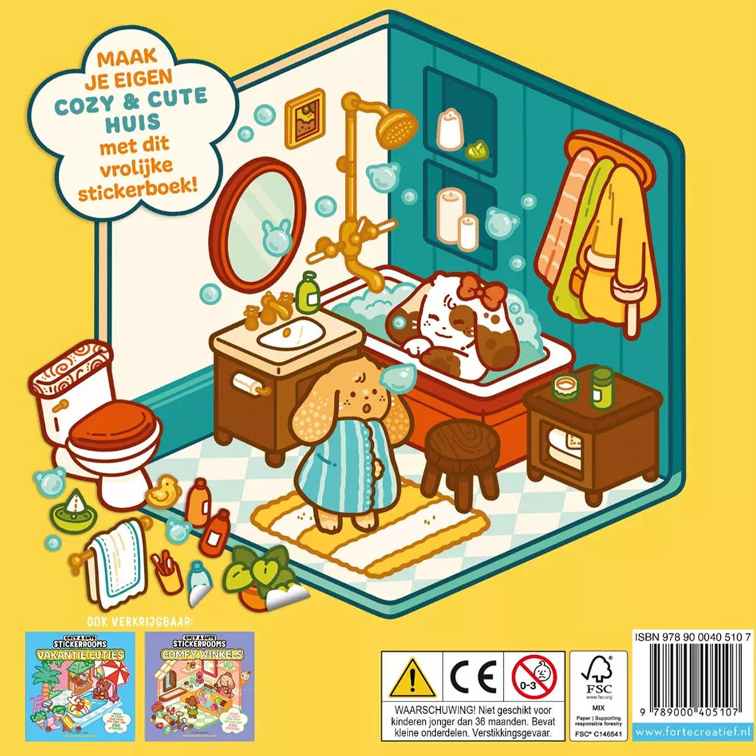uitgeverij unieboek cozy stickerkleurboek happy huis | 1480510 | 6