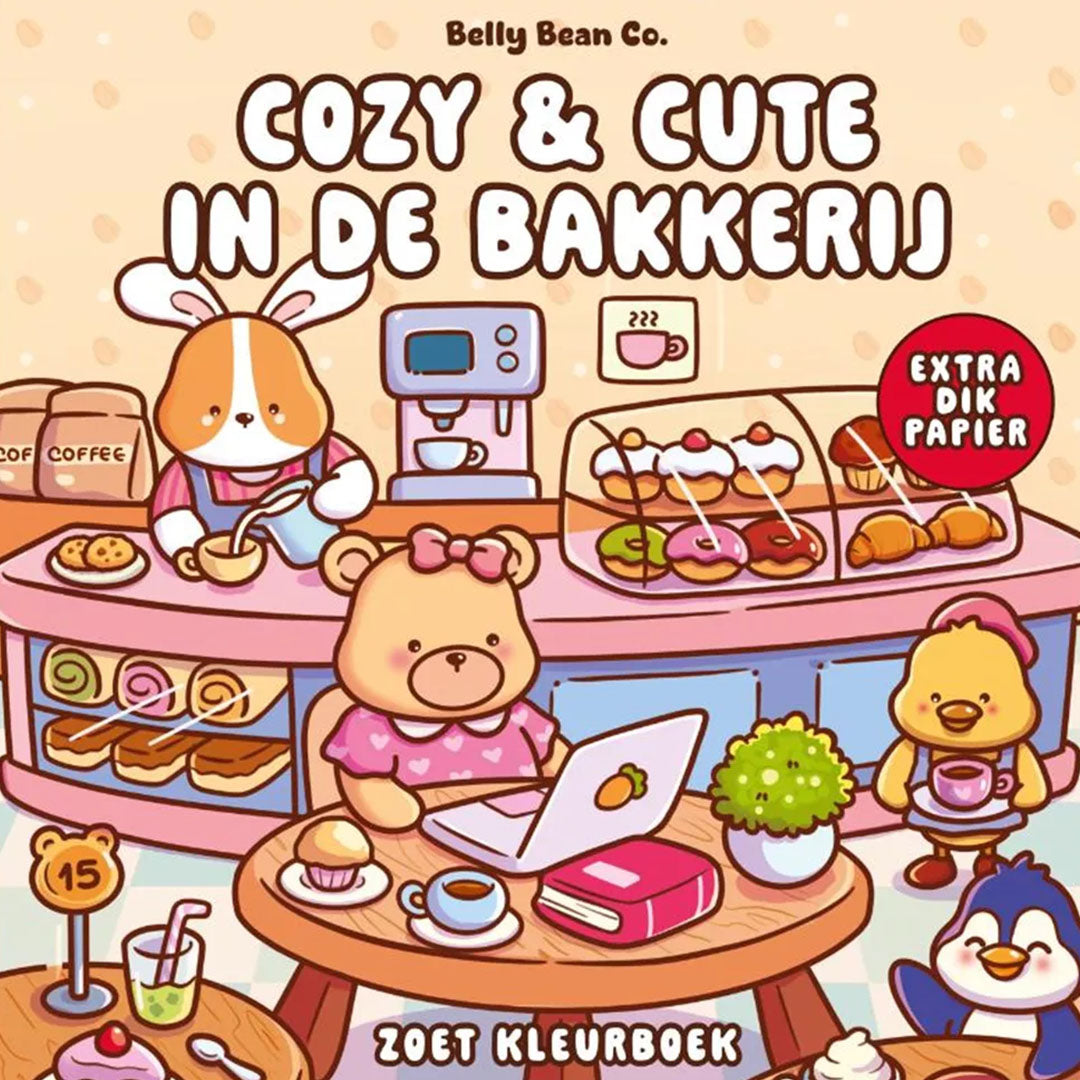 uitgeverij unieboek kleurboek cozy & cute in de bakkerij | 1480501 |