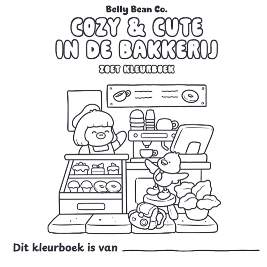 uitgeverij unieboek kleurboek cozy & cute in de bakkerij | 1480501 | 2