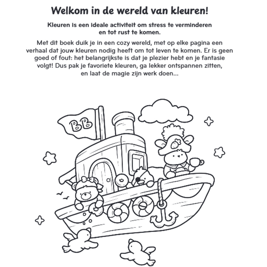 uitgeverij unieboek kleurboek cozy & cute in de bakkerij | 1480501 | 3