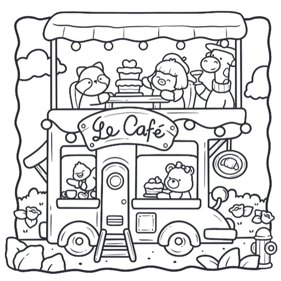 uitgeverij unieboek kleurboek cozy & cute in de bakkerij | 1480501 | 5