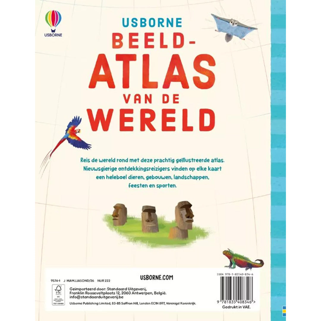 uitgeverij usborne beeldatlas van de wereld | 1700834 | 6