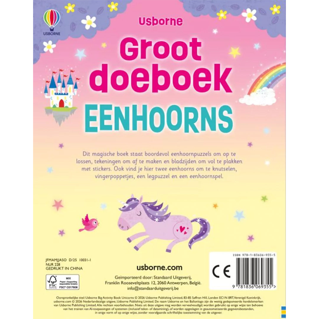 uitgeverij usborne doekboek eenhoorns | 1706935 | 6