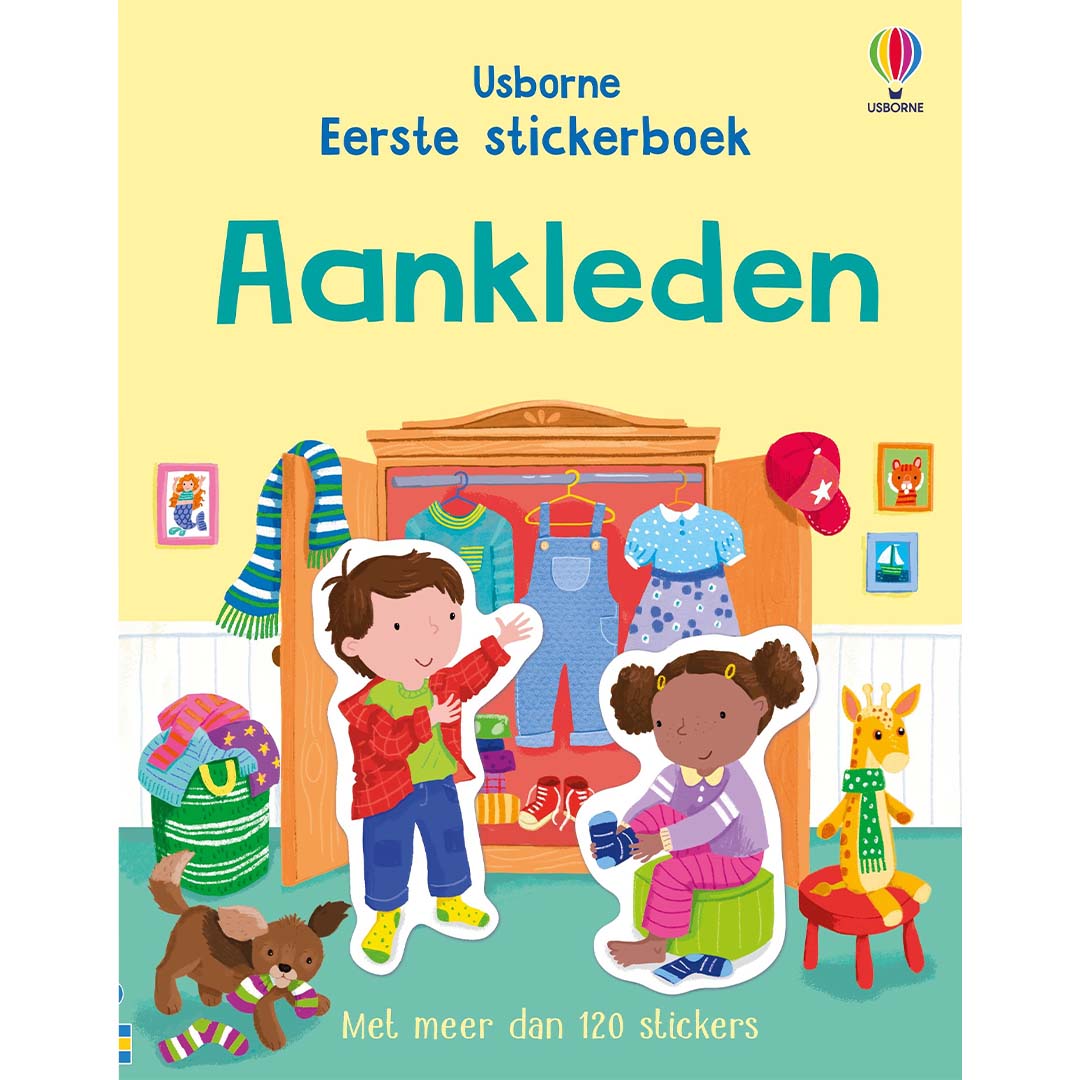 uitgeverij usborne eerste stickerboek aankleden | 1706754 | 1