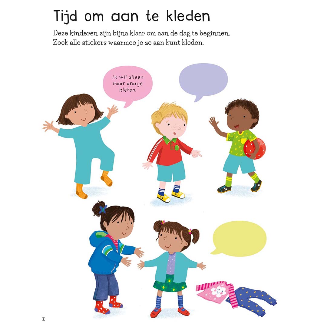 uitgeverij usborne eerste stickerboek aankleden | 1706754 | 2