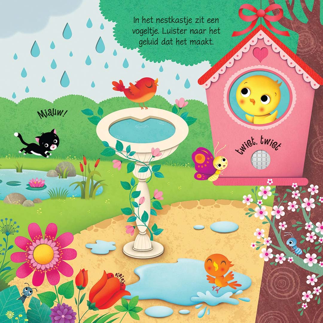 uitgeverij usborne geluidenboek geluiden in de tuin | 1706272 | 4