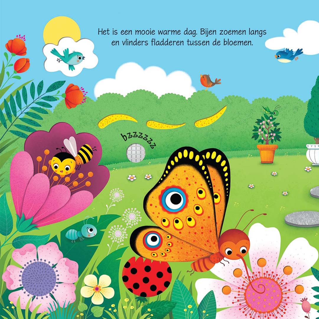uitgeverij usborne geluidenboek geluiden in de tuin | 1706272 | 5