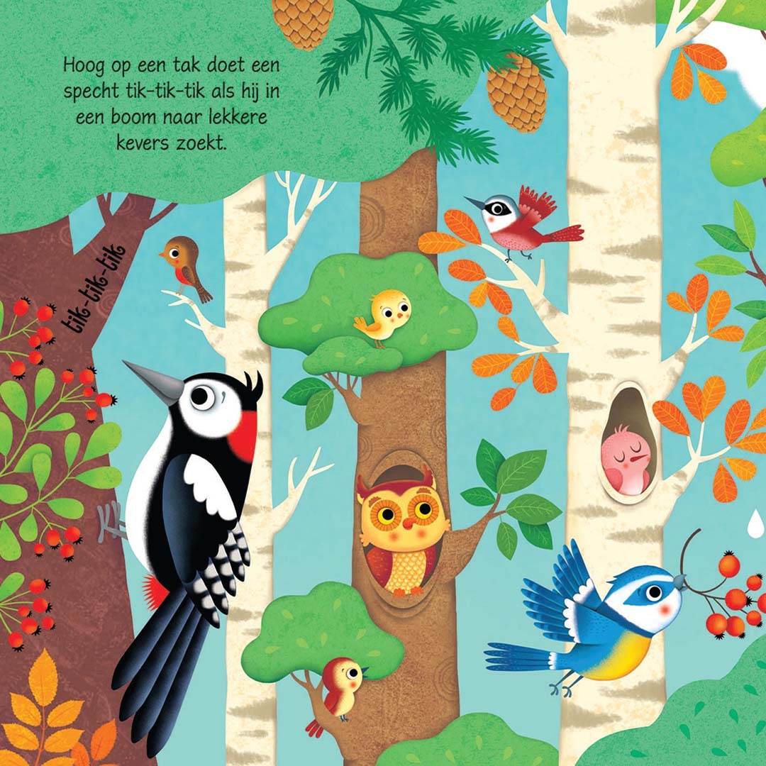 uitgeverij usborne geluidenboek geluiden in het bos | 1707435 - 2022 | 3