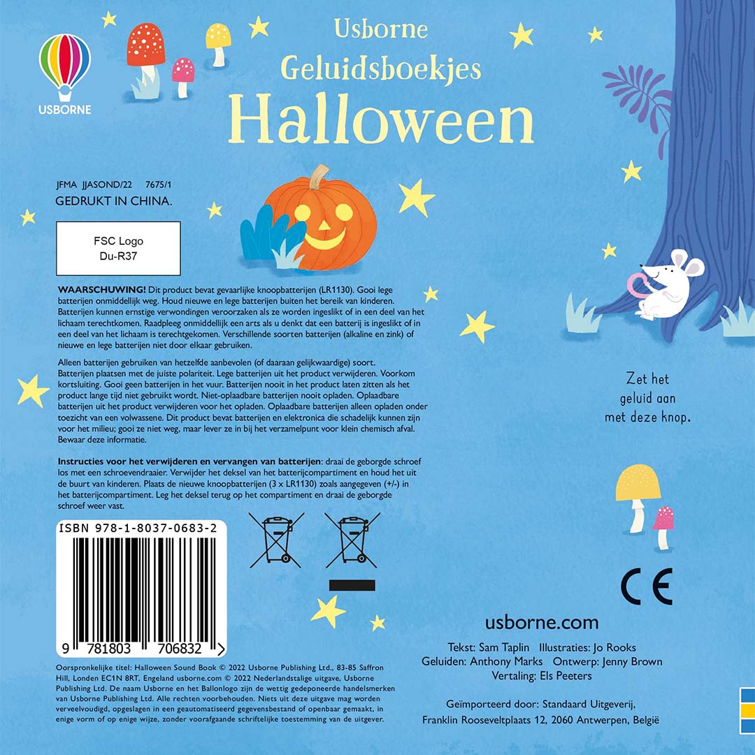 uitgeverij usborne geluidenboek halloween | 1700683 | 2