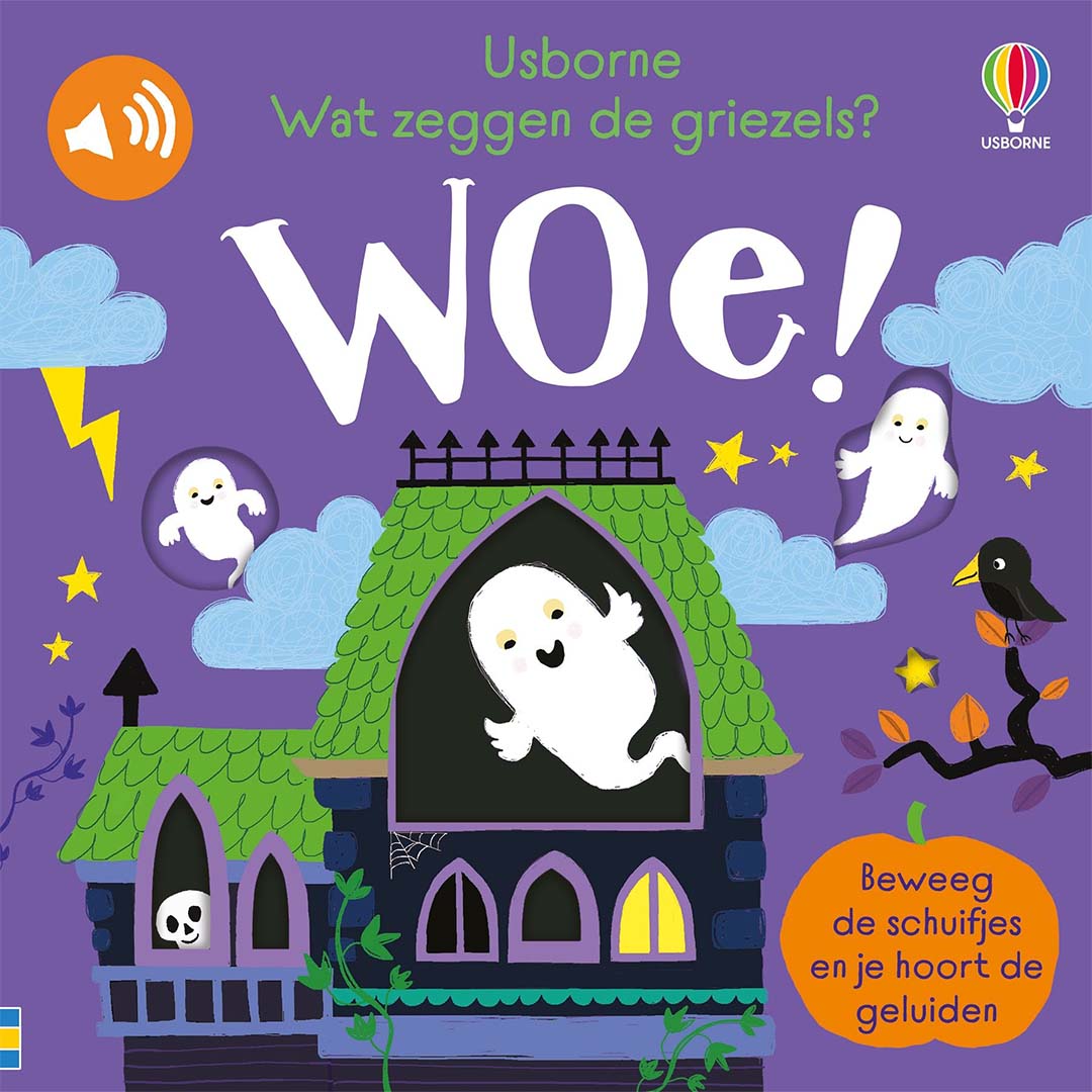 uitgeverij usborne geluidenboek wat zeggen de griezels? woe! | 1706538| 1