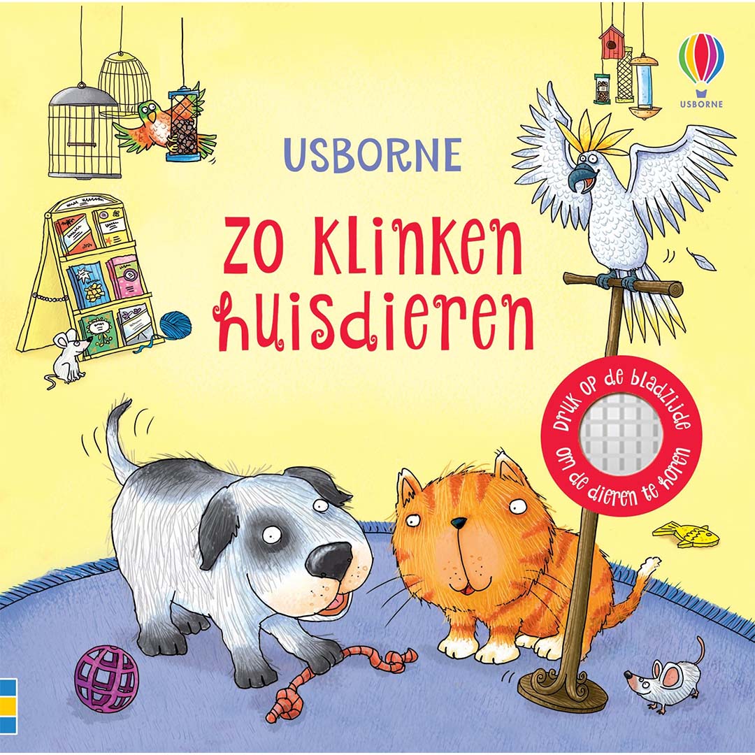 uitgeverij usborne geluidenboek zo klinken huisdieren | 1708821 | 5