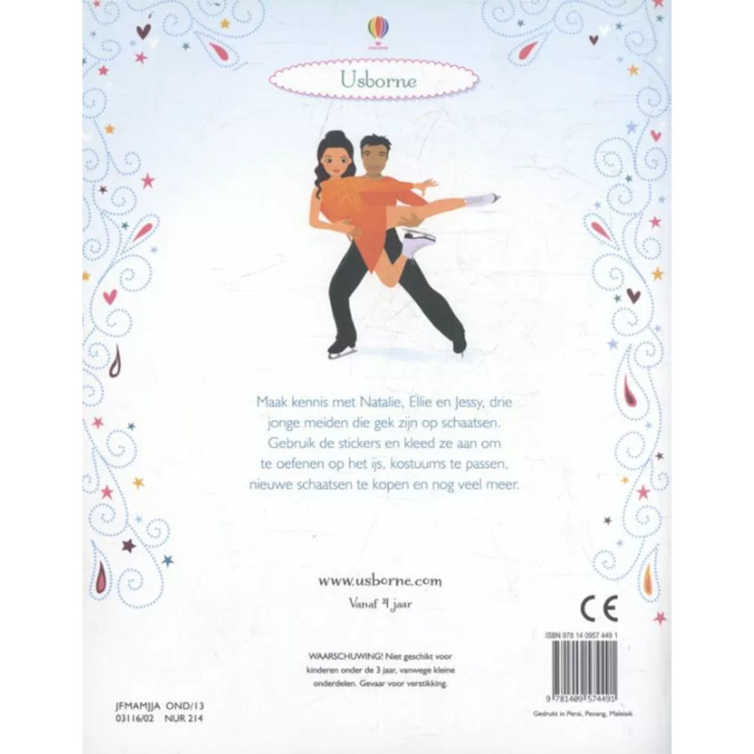 uitgeverij usborne het grote mode stickerboek schaatsers | 1707449 | 2