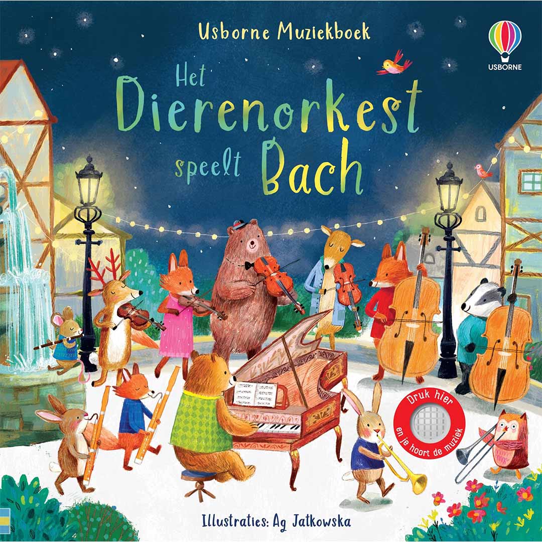 uitgeverij usborne muziekboek het dierenorkest speelt bach | 1701459 | 1