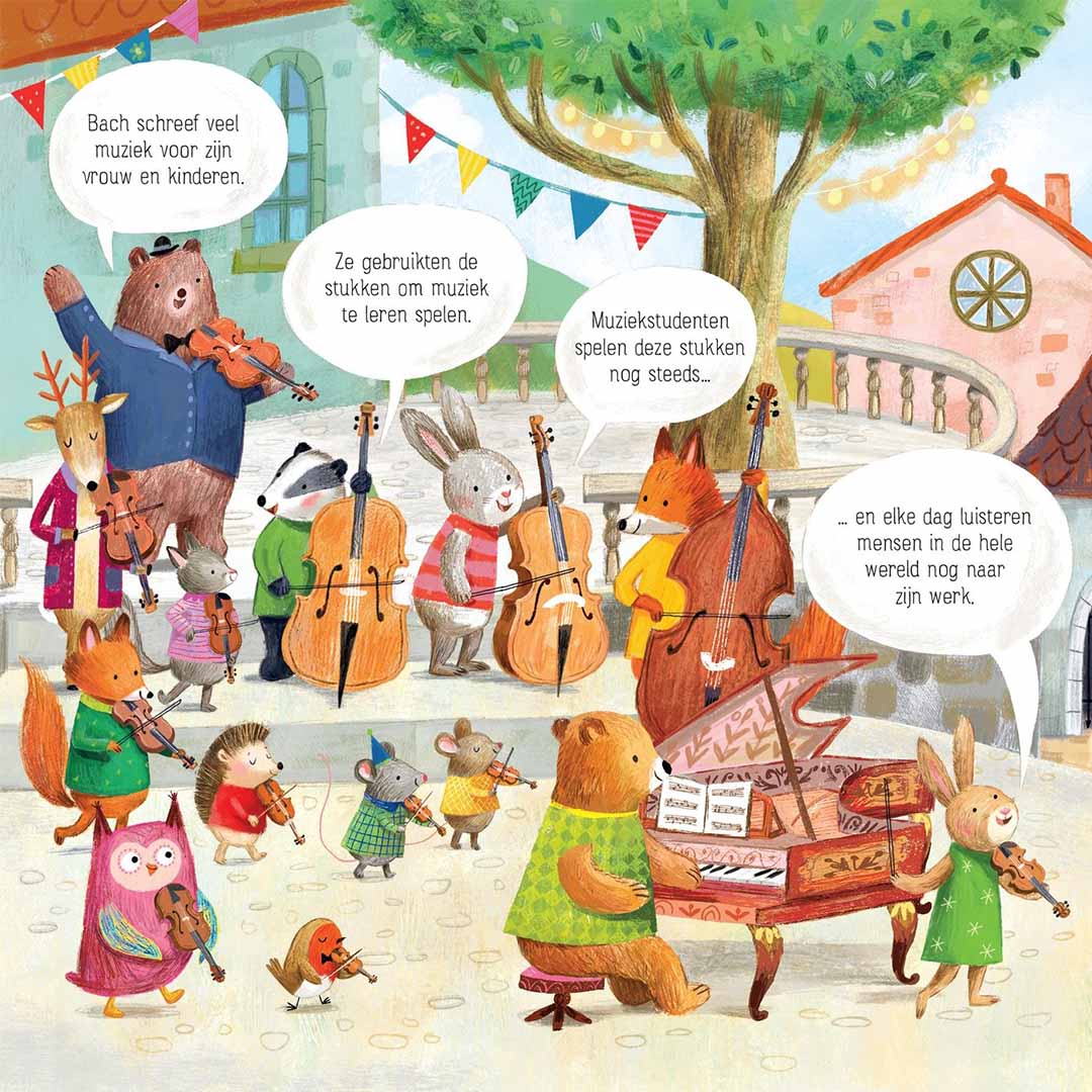 uitgeverij usborne muziekboek het dierenorkest speelt bach | 1701459 | 5