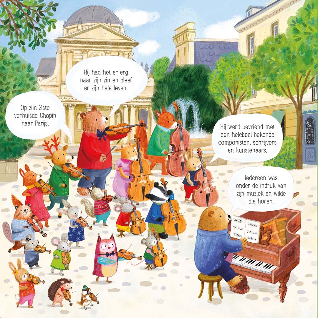 uitgeverij usborne muziekboek het dierenorkest speelt chopin | 1706498 | 6