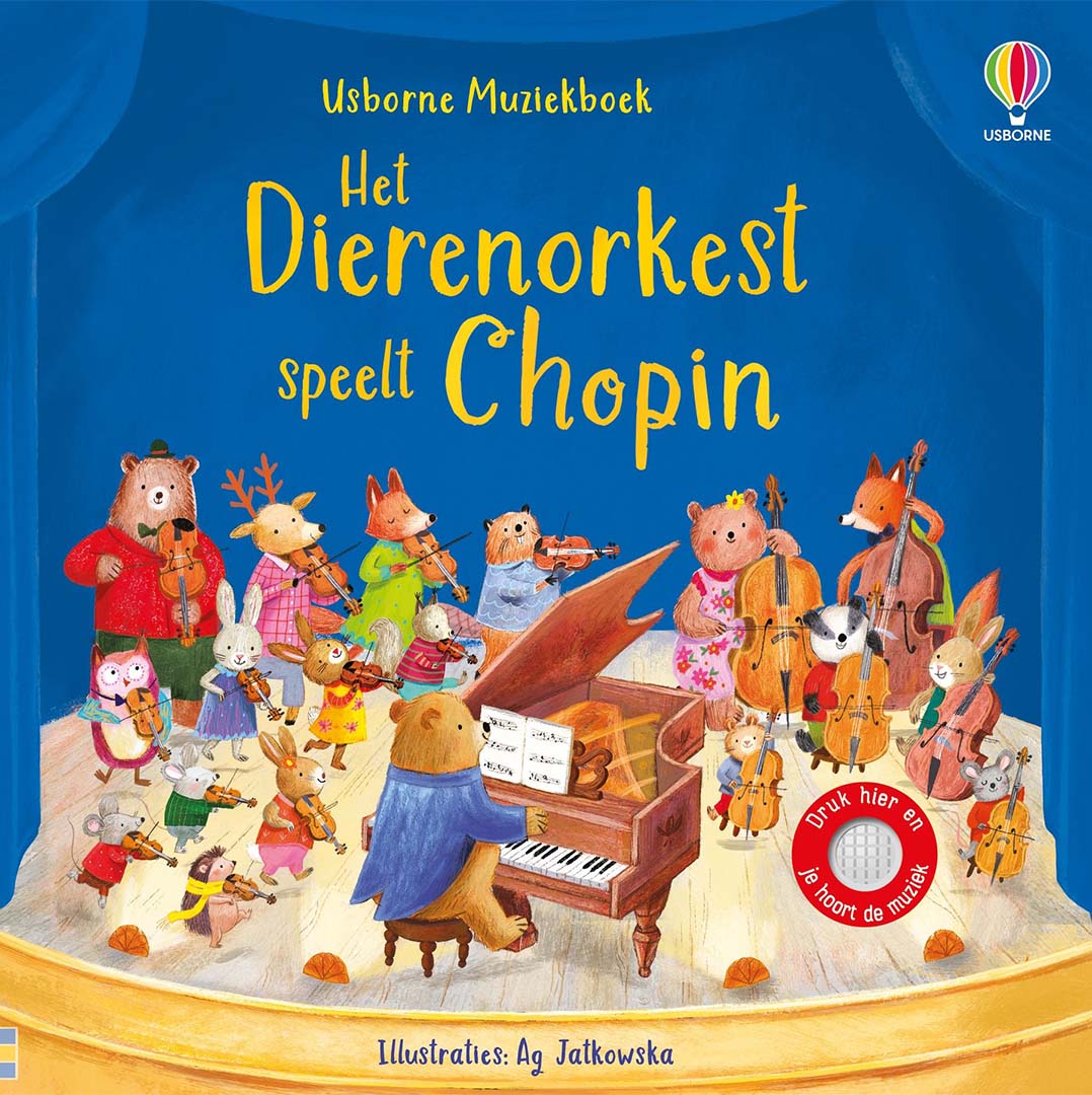 uitgeverij usborne muziekboek het dierenorkest speelt chopin | 1706498 | 1