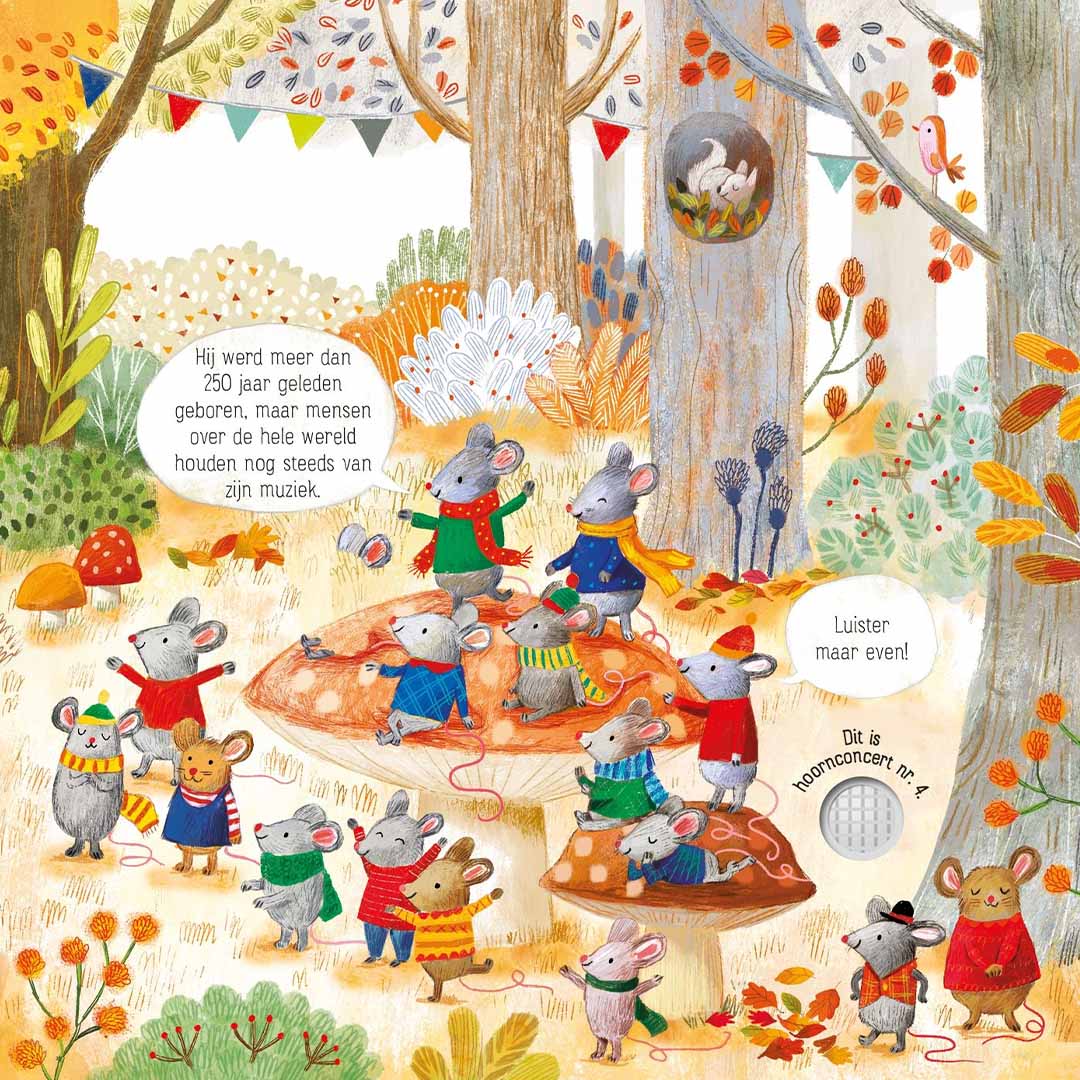 uitgeverij usborne muziekboek het dierenorkest speelt mozart | 1701101 | 4