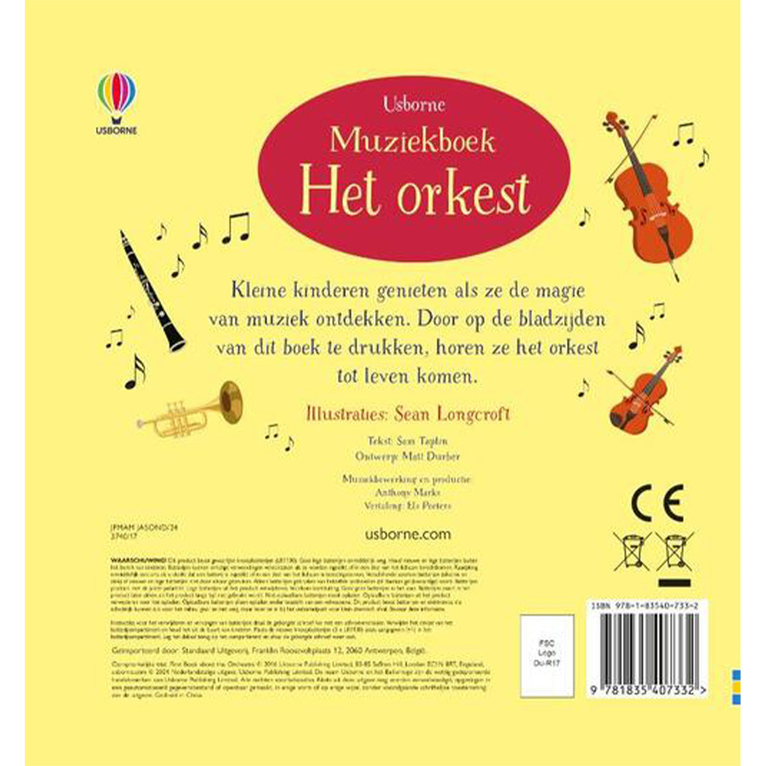 uitgeverij usborne muziekboek het orkest | 1700733 | 2