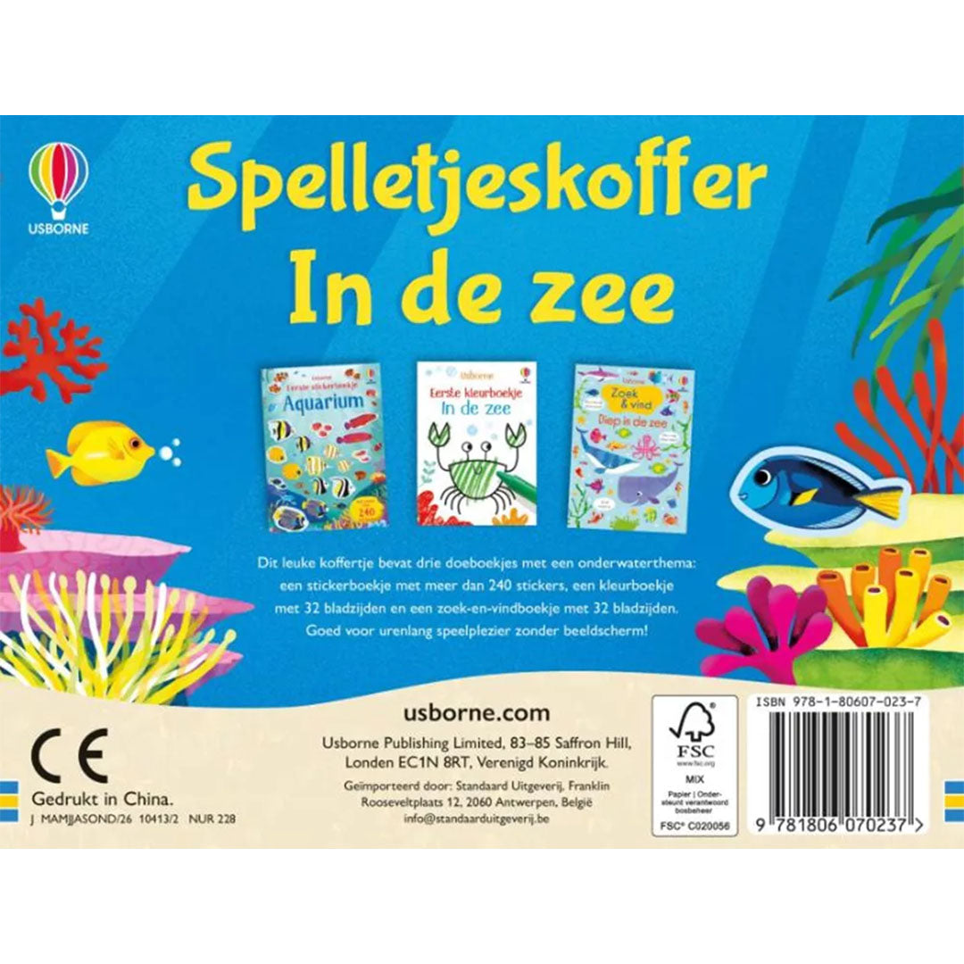 uitgeverij usborne spelletjeskoffer in de zee | USB1707023 | 2