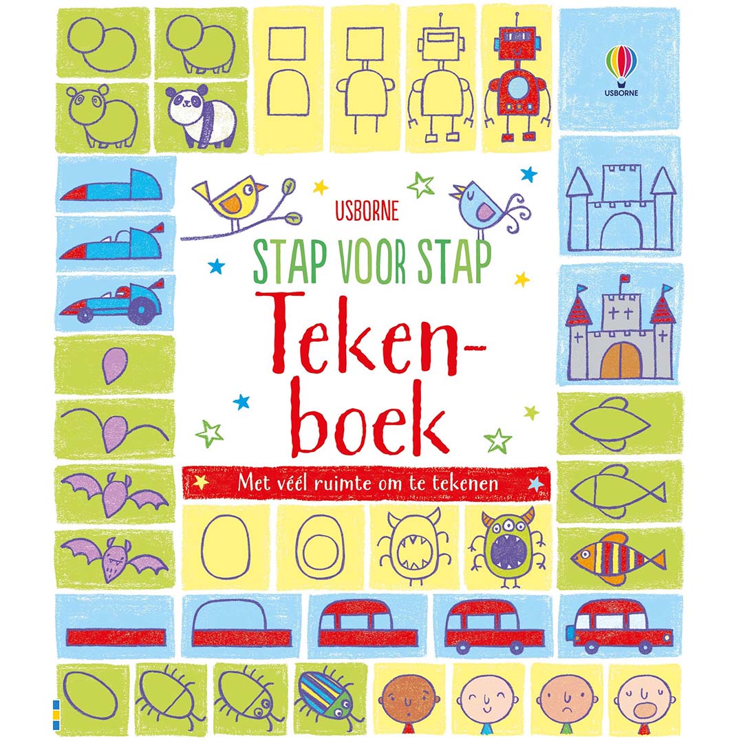 uitgeverij usborne stap voor stap tekenboek | 1706726 | 1