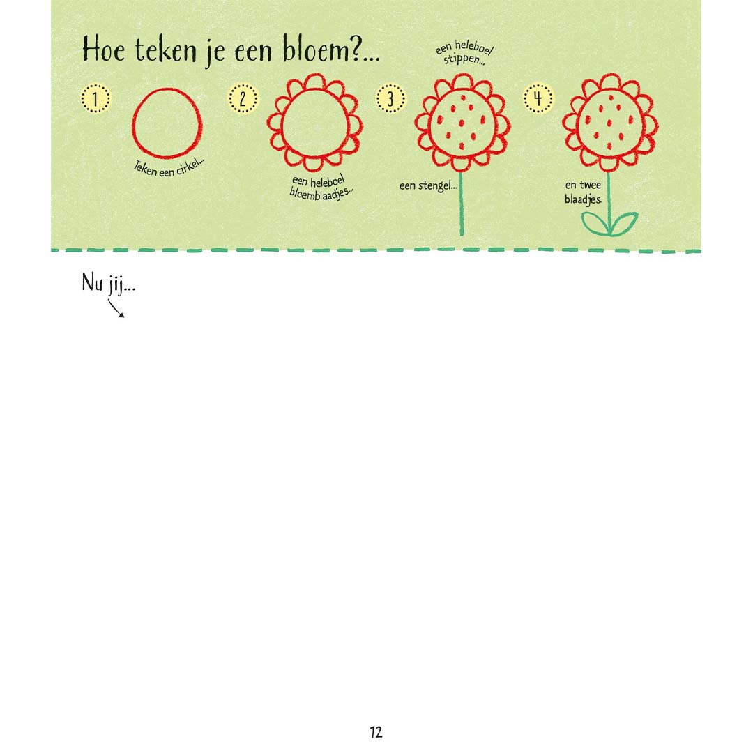 uitgeverij usborne stap voor stap tekenboek | 1706726 | 2