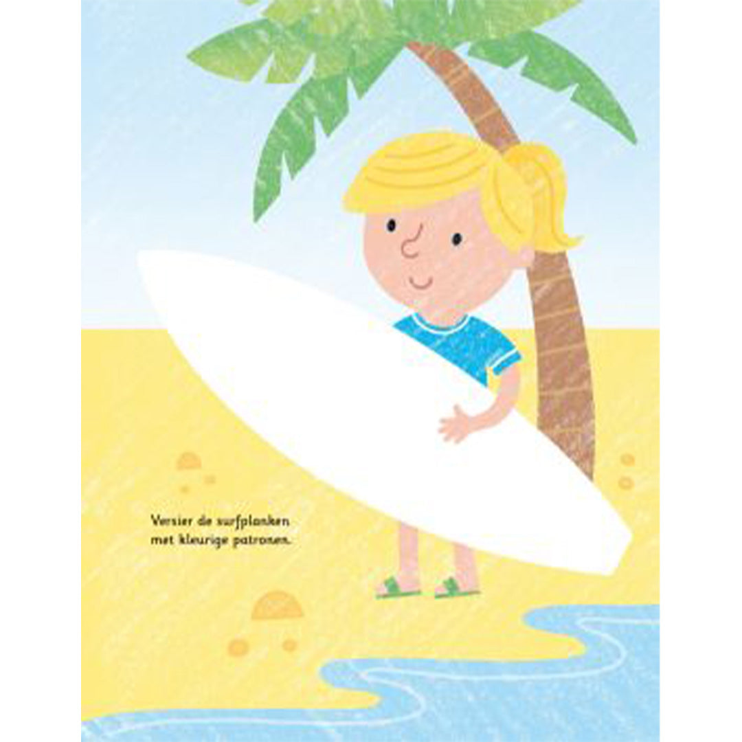 uitgeverij usborne stempelen met je vingers - zomer | USB1707247 | 3