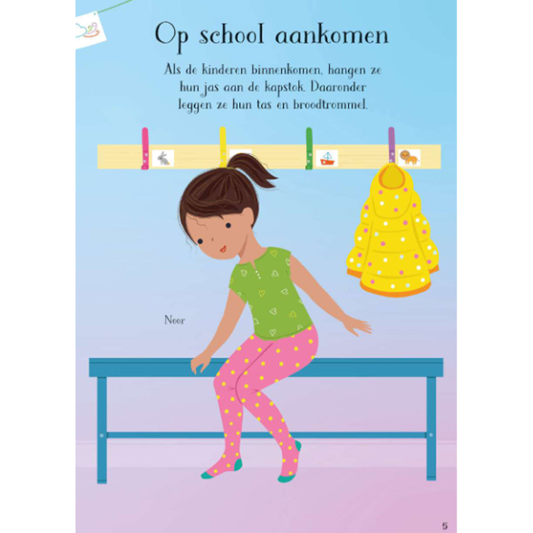 uitgeverij usborne stickerboek de eerste schooldag | 1706358 | 2