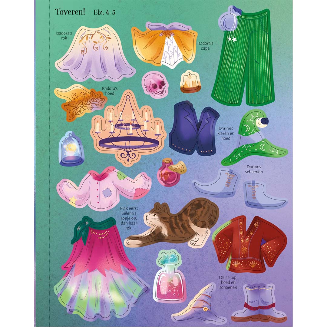 uitgeverij usborne stickerboek heksen en toevnaars | 17065418 | 4