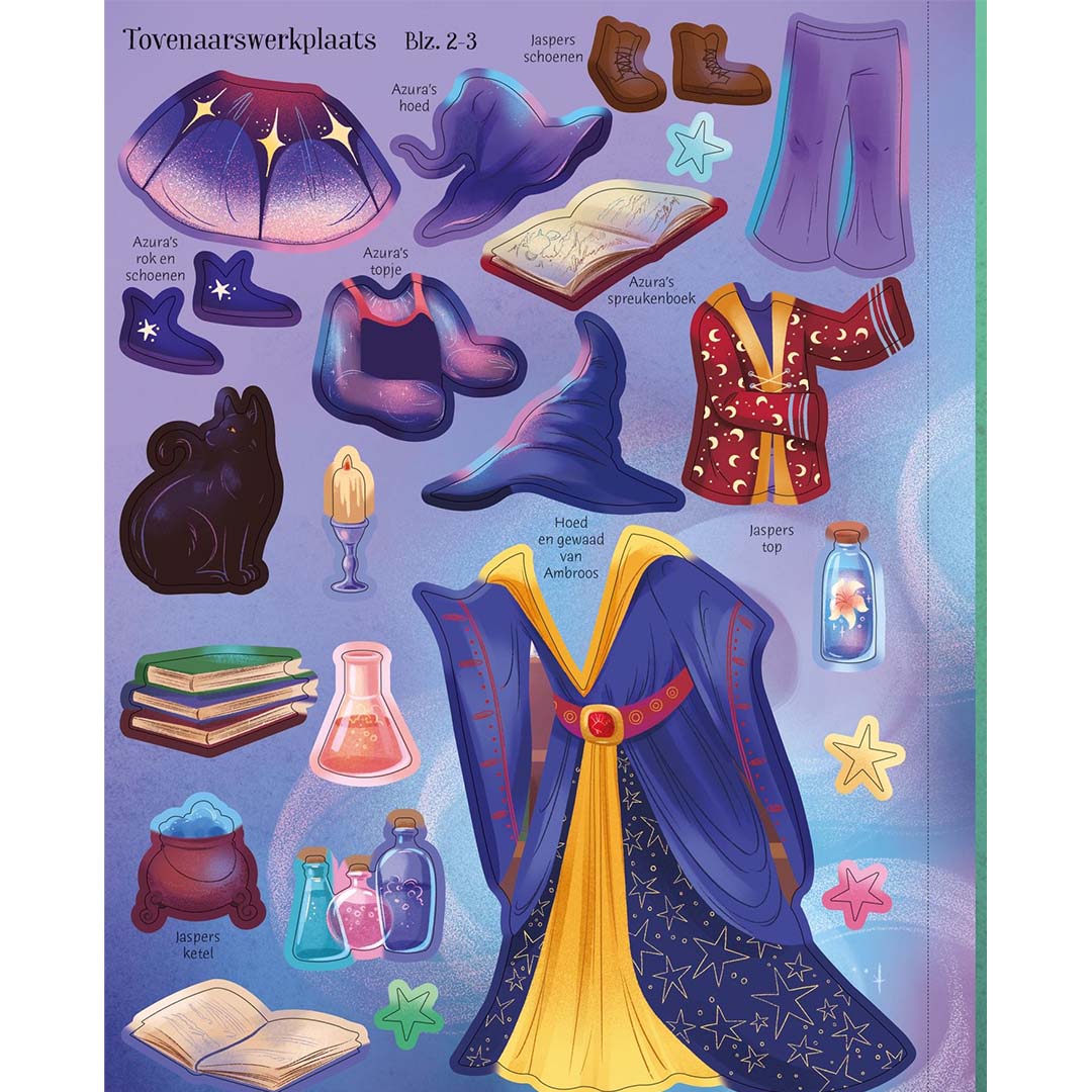 uitgeverij usborne stickerboek heksen en toevnaars | 17065418 | 5