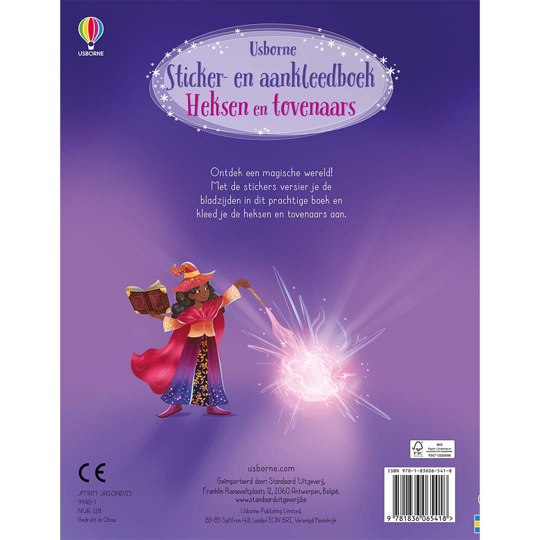 uitgeverij usborne stickerboek heksen en toevnaars | 17065418 | 2