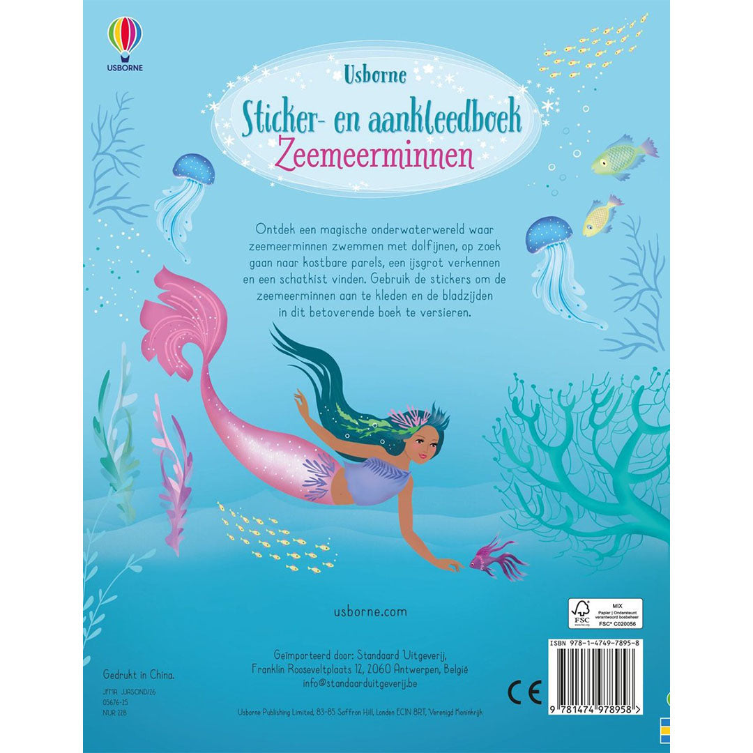 uitgeverij usborne stickerboek zeemeerminnen | 1707895 | 2
