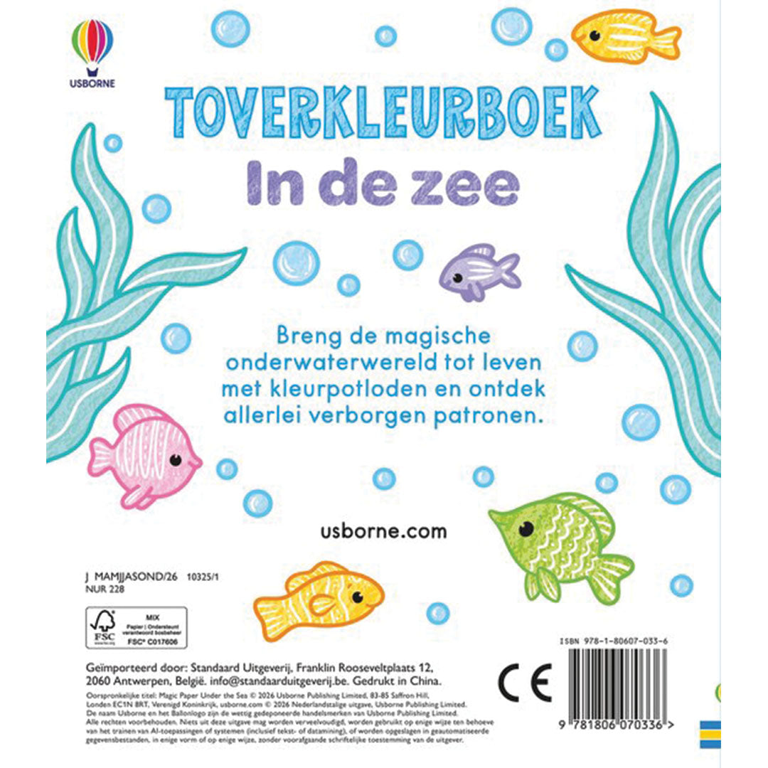 uitgeverij usborne toverkleurboek in de zee