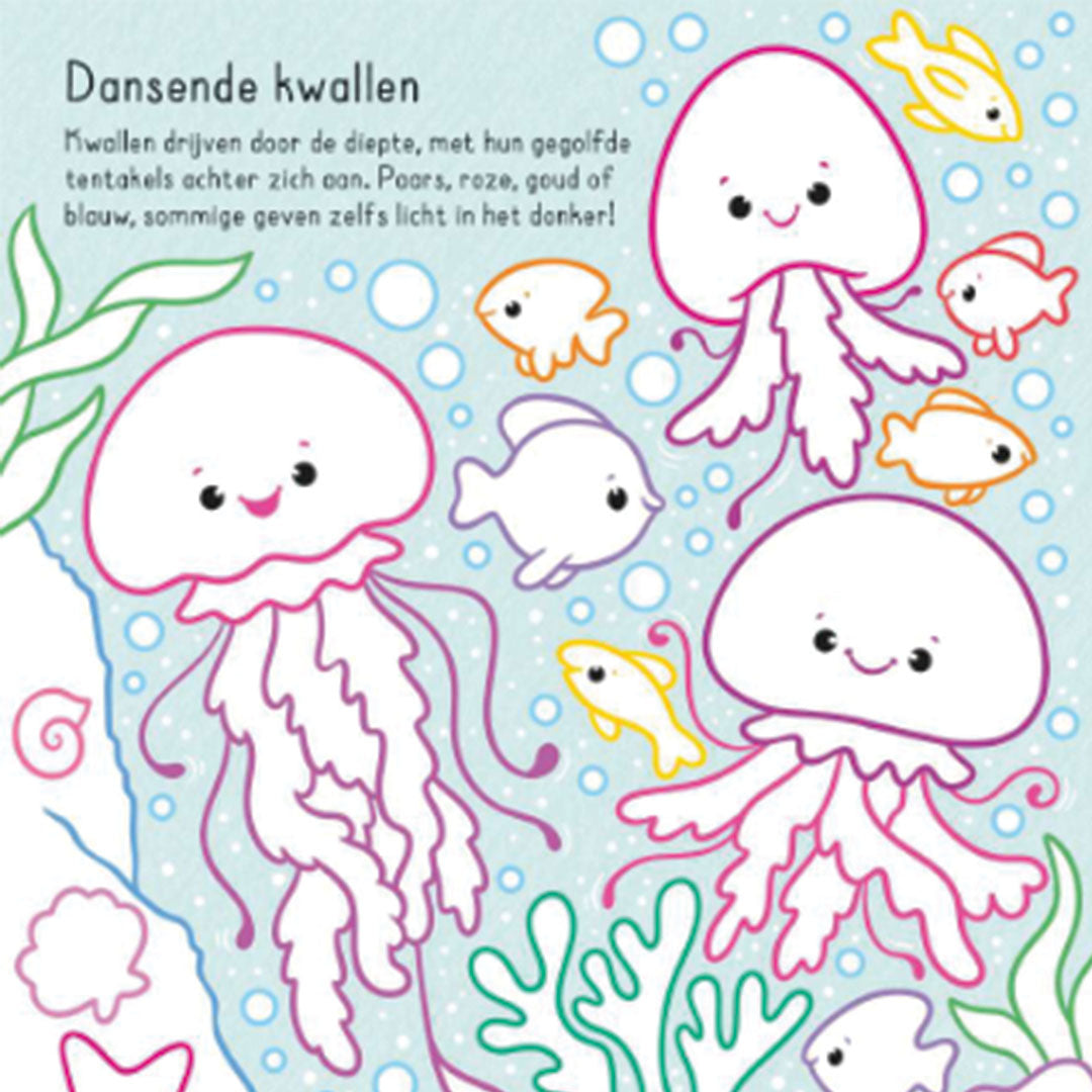 uitgeverij usborne toverkleurboek in de zee
