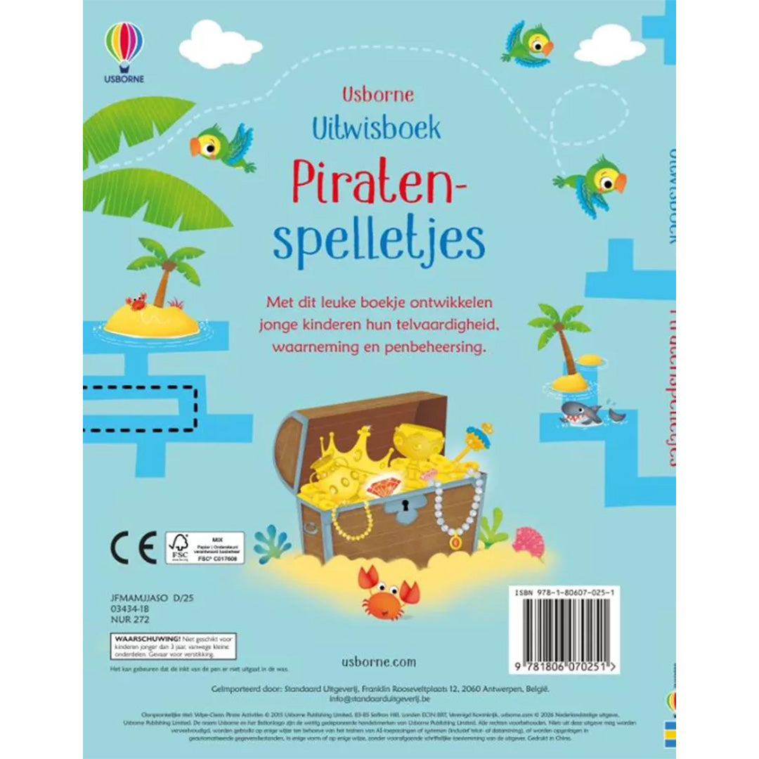uitgeverij usborne uitwisboek piratenspelletjes | USB1707025 | 6