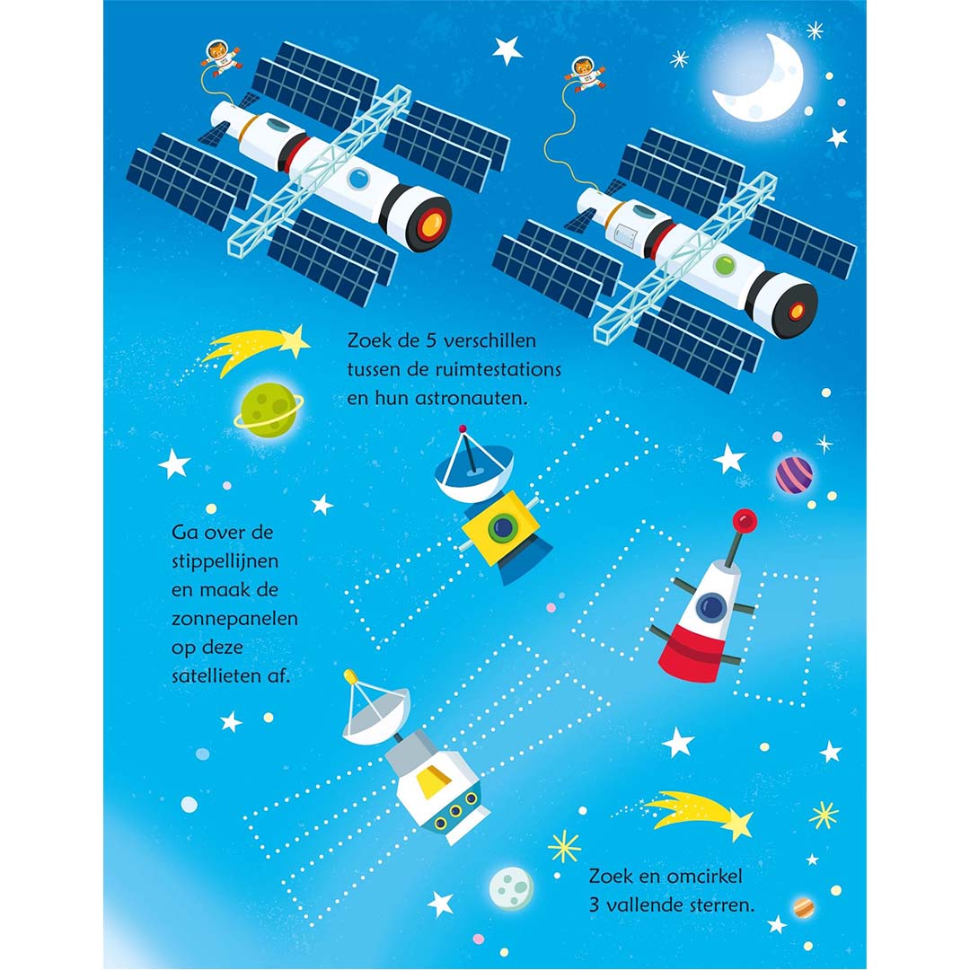 uitgeverij usborne uitwisboek ruimtespelletjes | 1706619 | 4